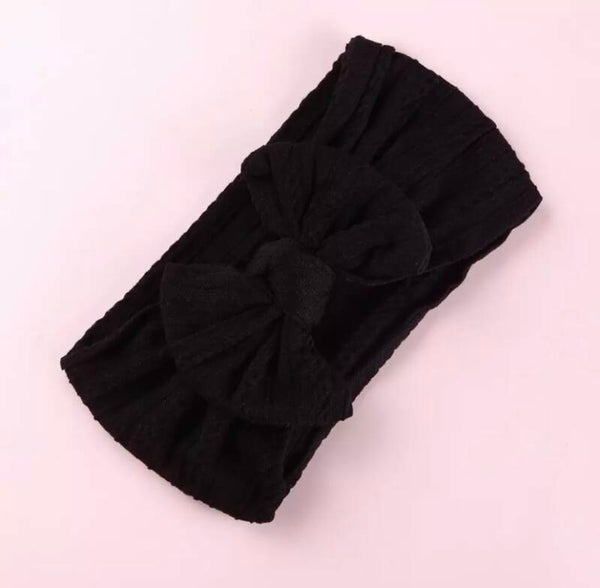 Black Cable Knit Headband