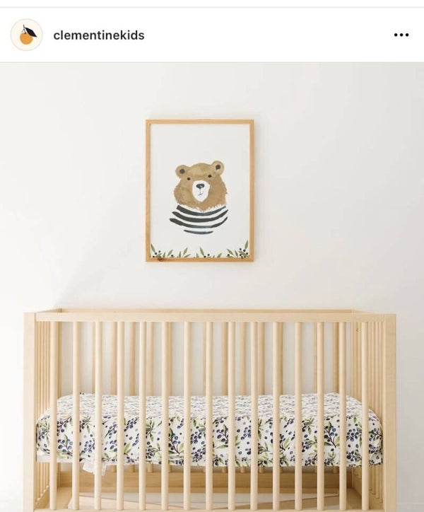 Huckleberry crib sheet