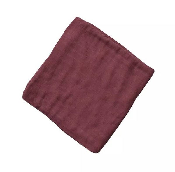 Reddish brown plain muslin