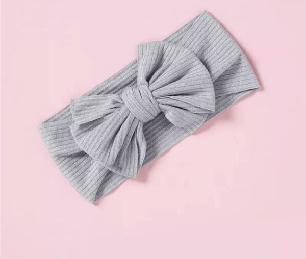 Powder blue ribbed headband