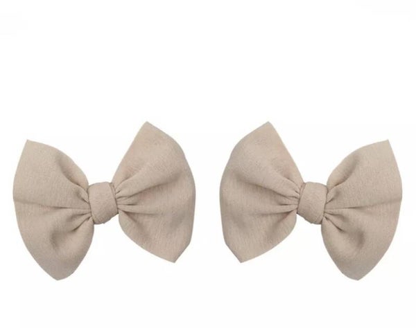 Stone hair clip bows