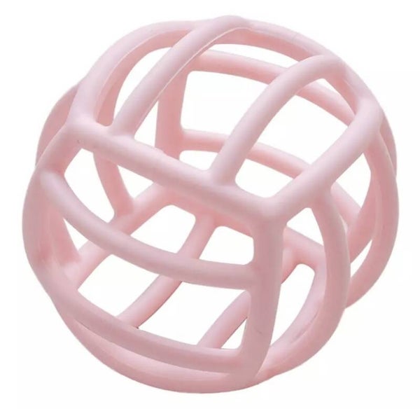 Blush pink ball teether