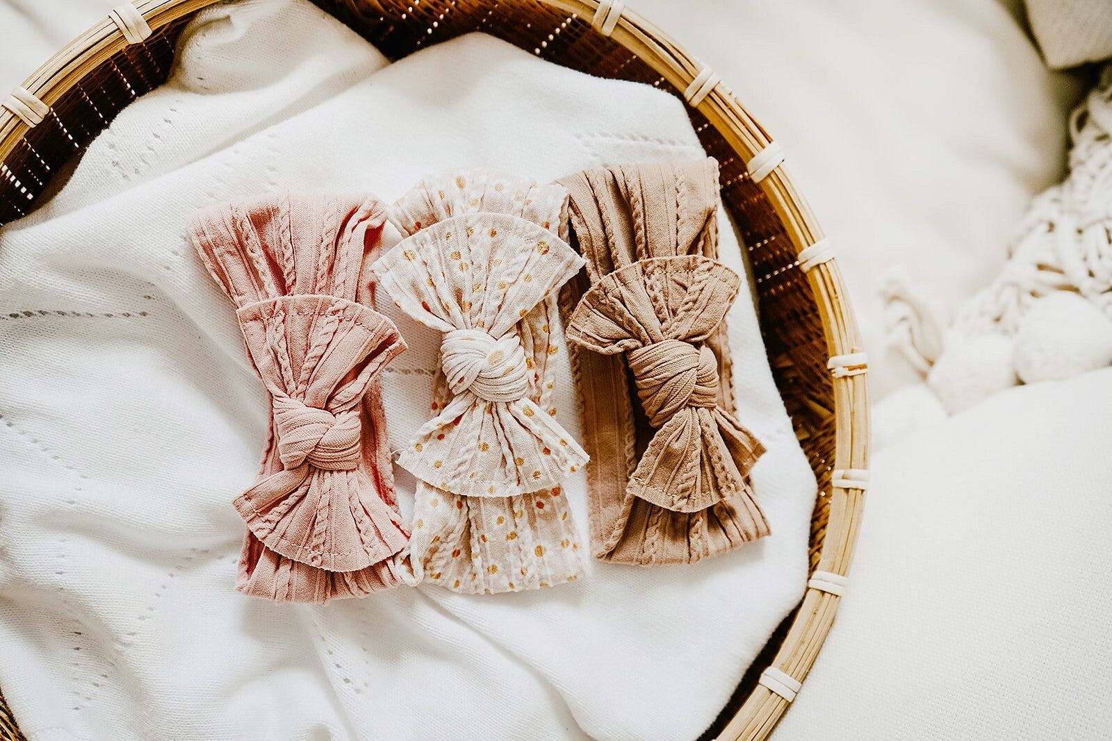 Dusky daisy cable knit set