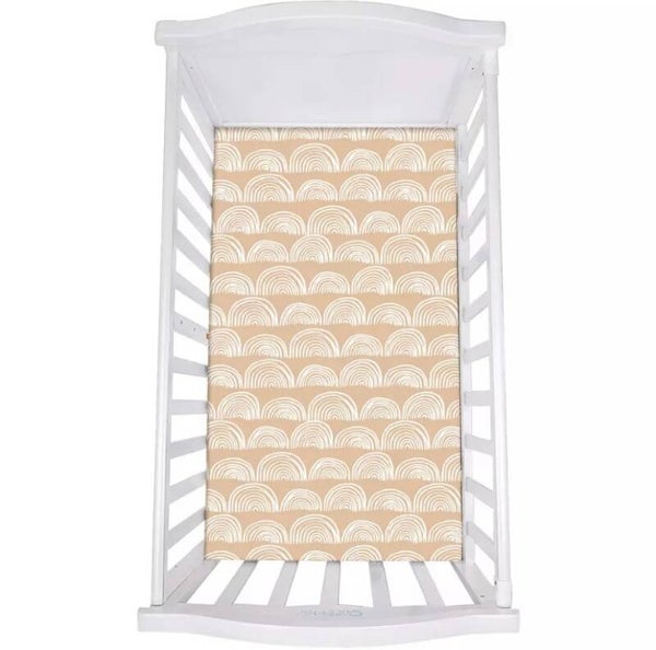 Rainbow cot sheet