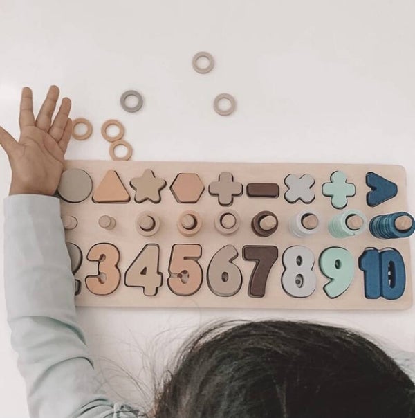 Wooden number board
