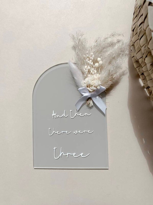 Arch flower plaque mini