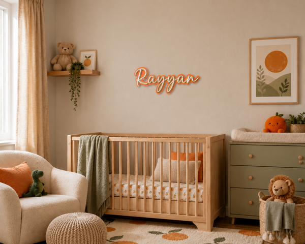 Fancy Triple layer room sign- small