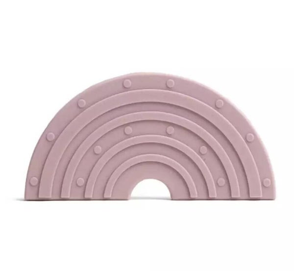 Rainbow dusty pink teether
