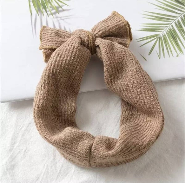 Beige knot hairband