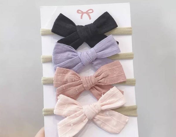 Thistle headband bows
