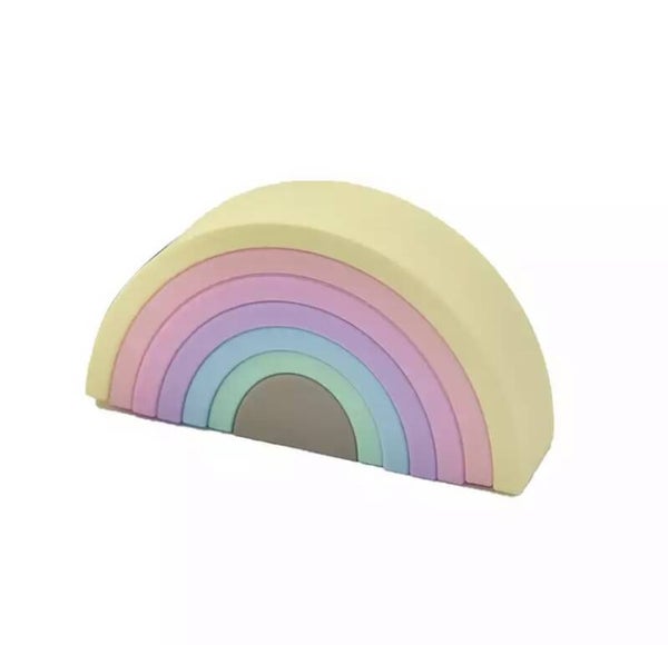 Pastel silicone rainbow