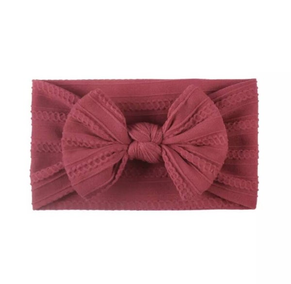 Berry cable knit headband