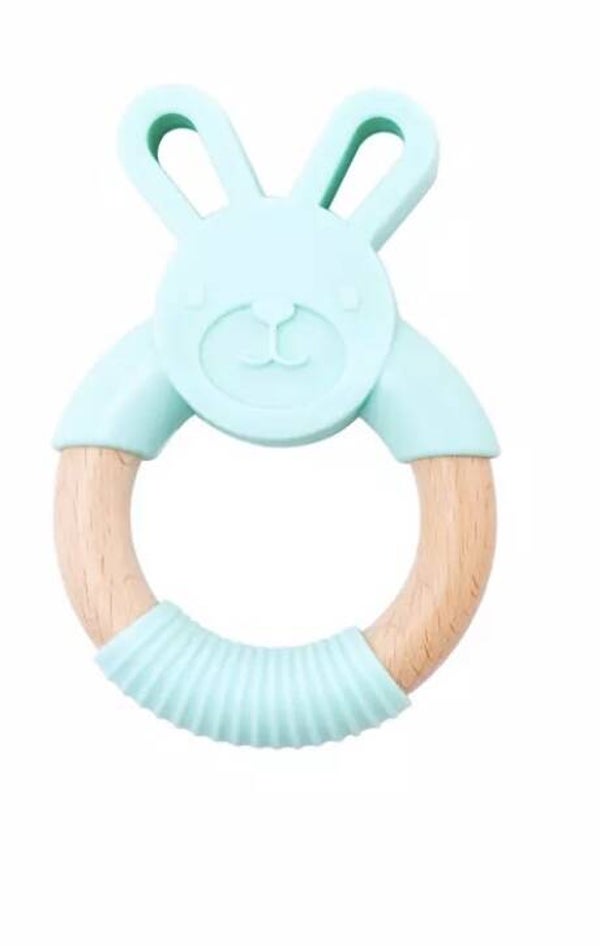 Mint bunny teether