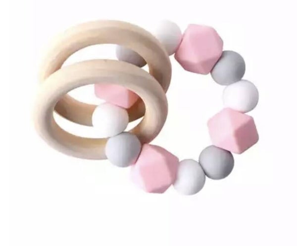 Pink ring teether