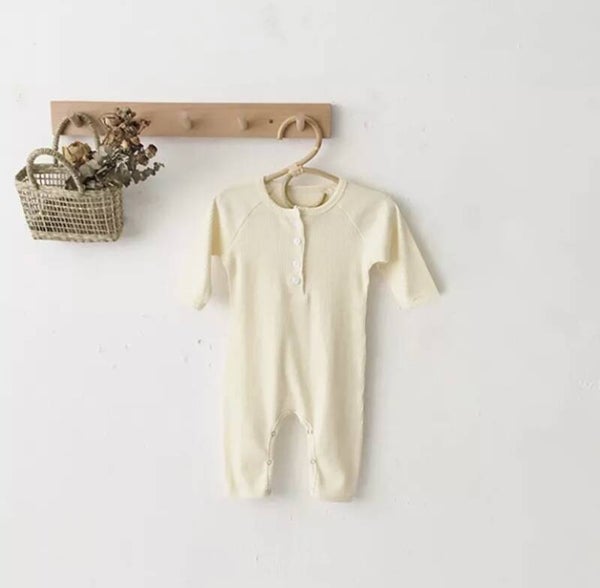 Pastel yellow romper
