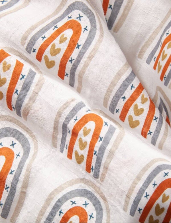 Rainbow Heart Muslin