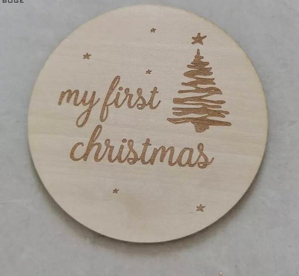 My first Christmas tree plaque