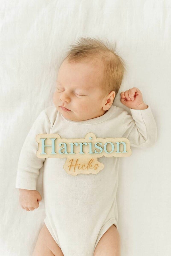 Baby name announcement