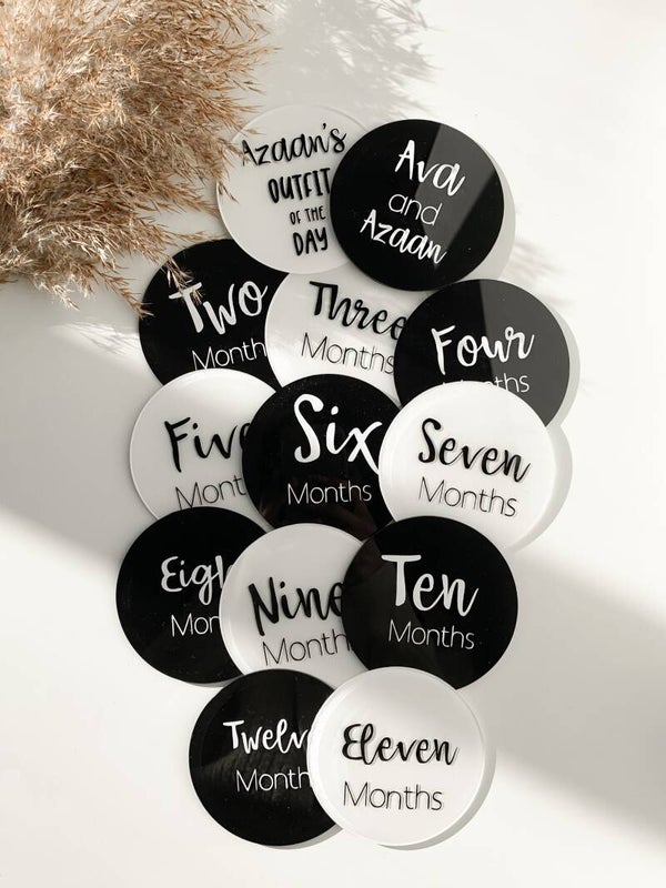 Monochrome milestone set