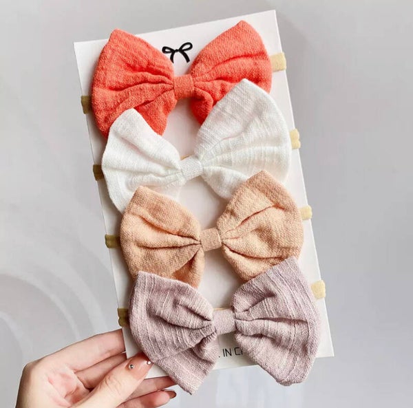 Peach headband set