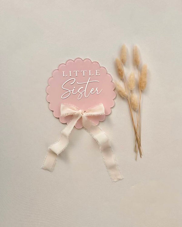 Luxe ribbon keepsake disk