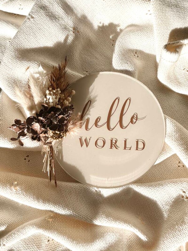 Chocolate flower disk