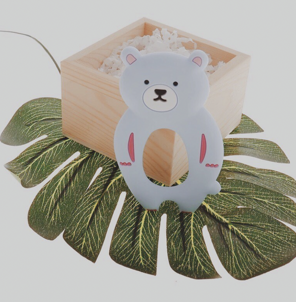 Light blue bear teether