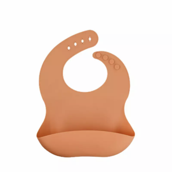 Coral silicone bib