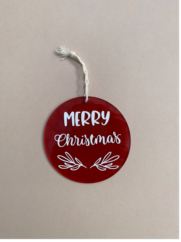 Merry Christmas tree disk