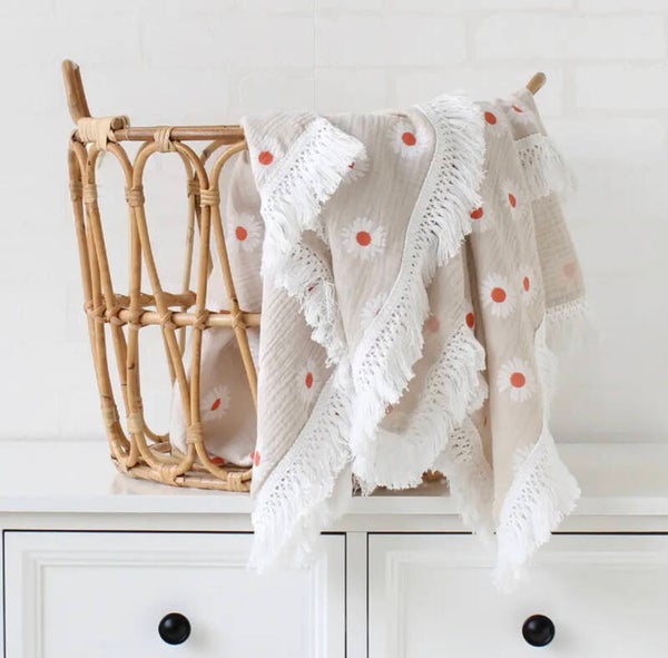 Daisy tassel muslin