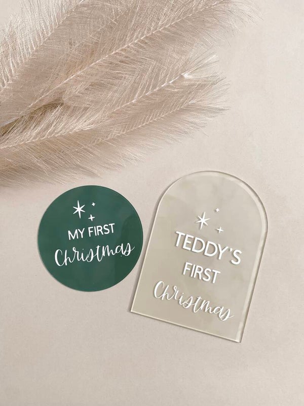 Round Christmas disk