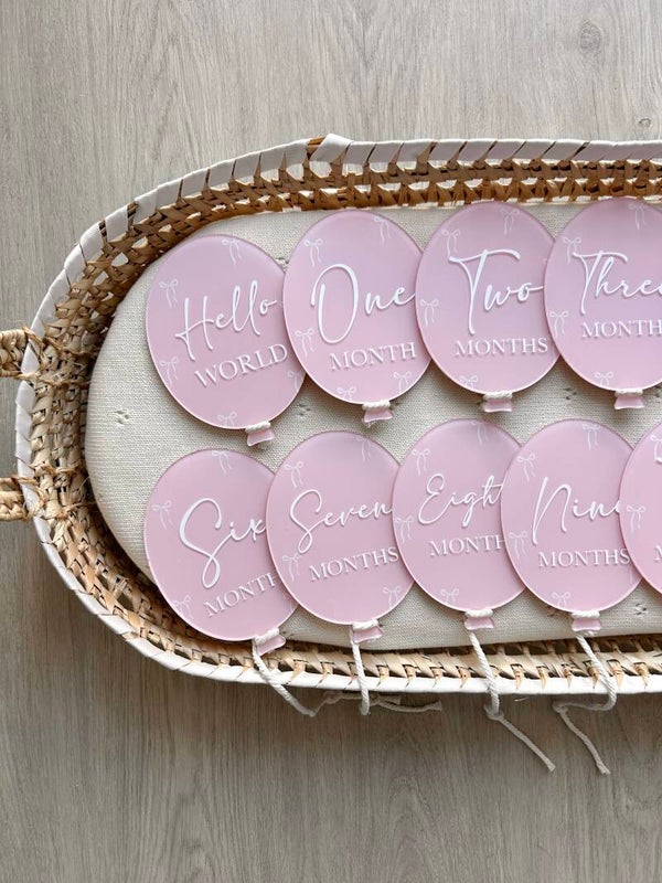 Bow print balloon set