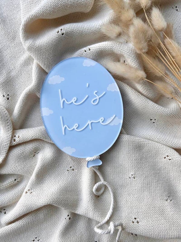 Double sided cloud balloon