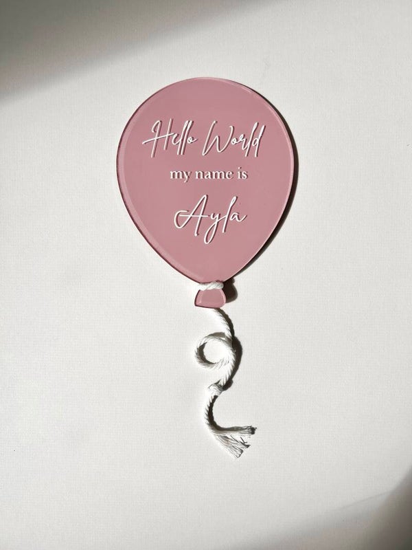 Larger acrylic balloon