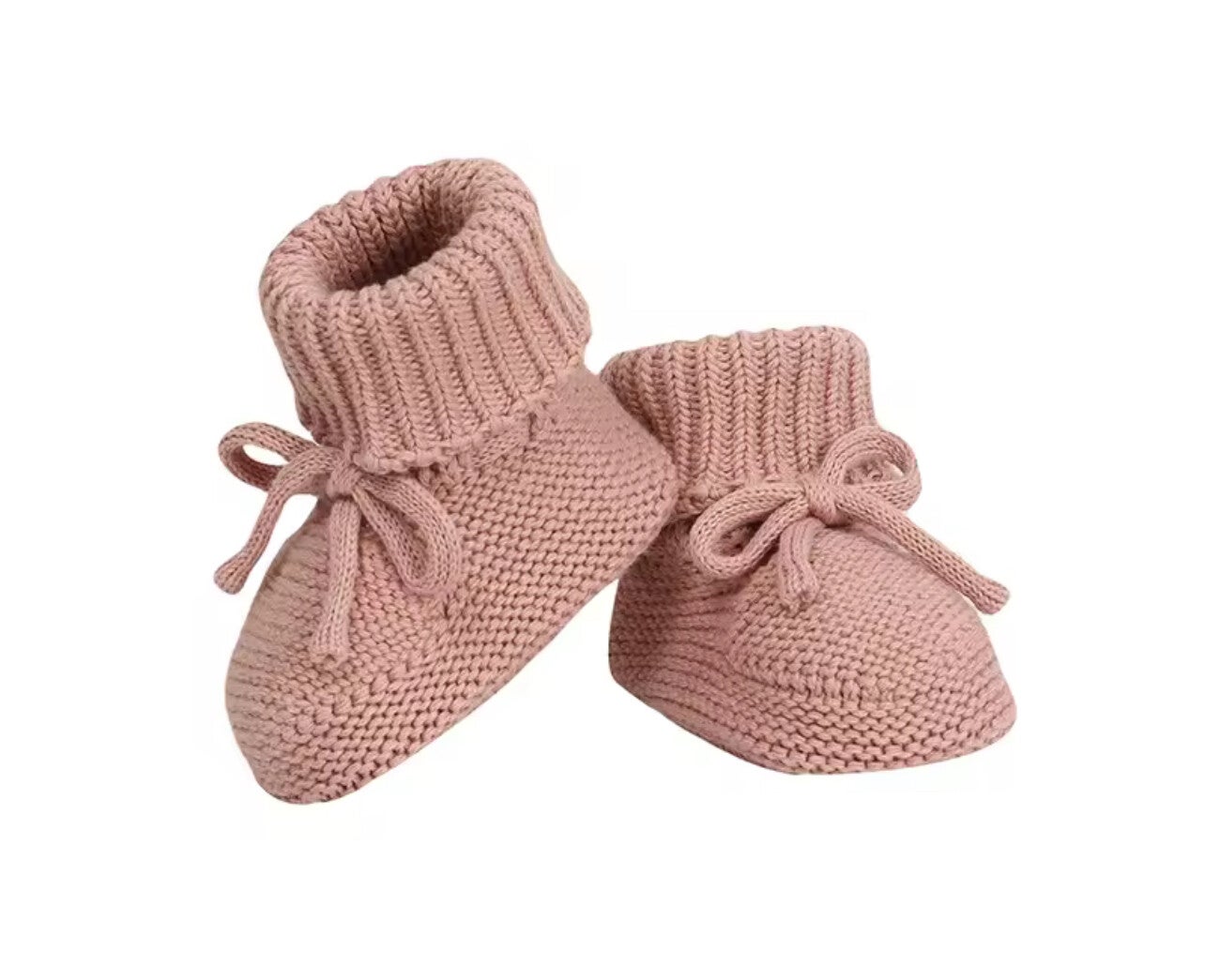 Newborn booties pink