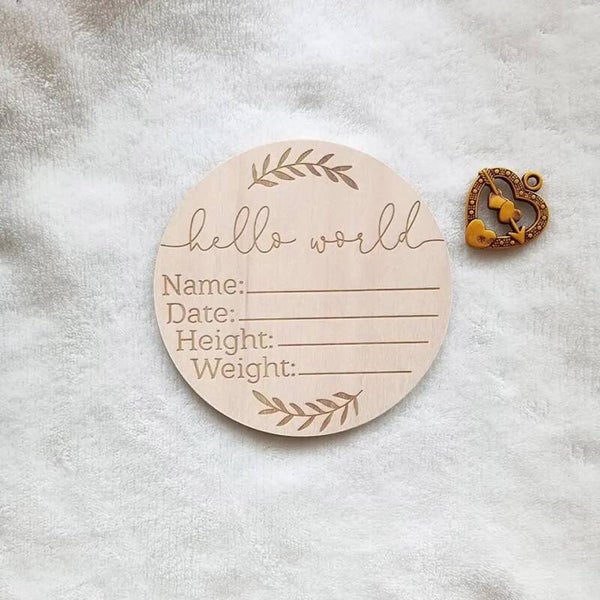 Hello world floral DIY disk