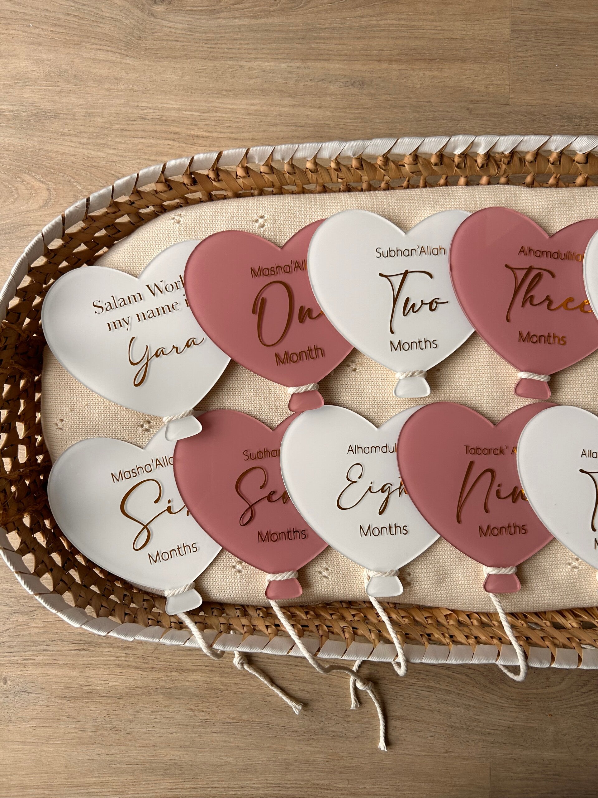 Islamic heart balloon set