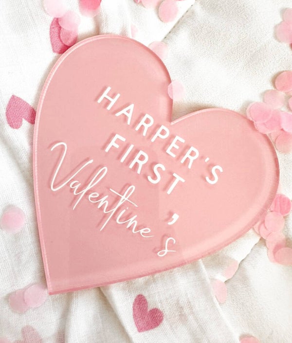 Baby’s first valentines heart