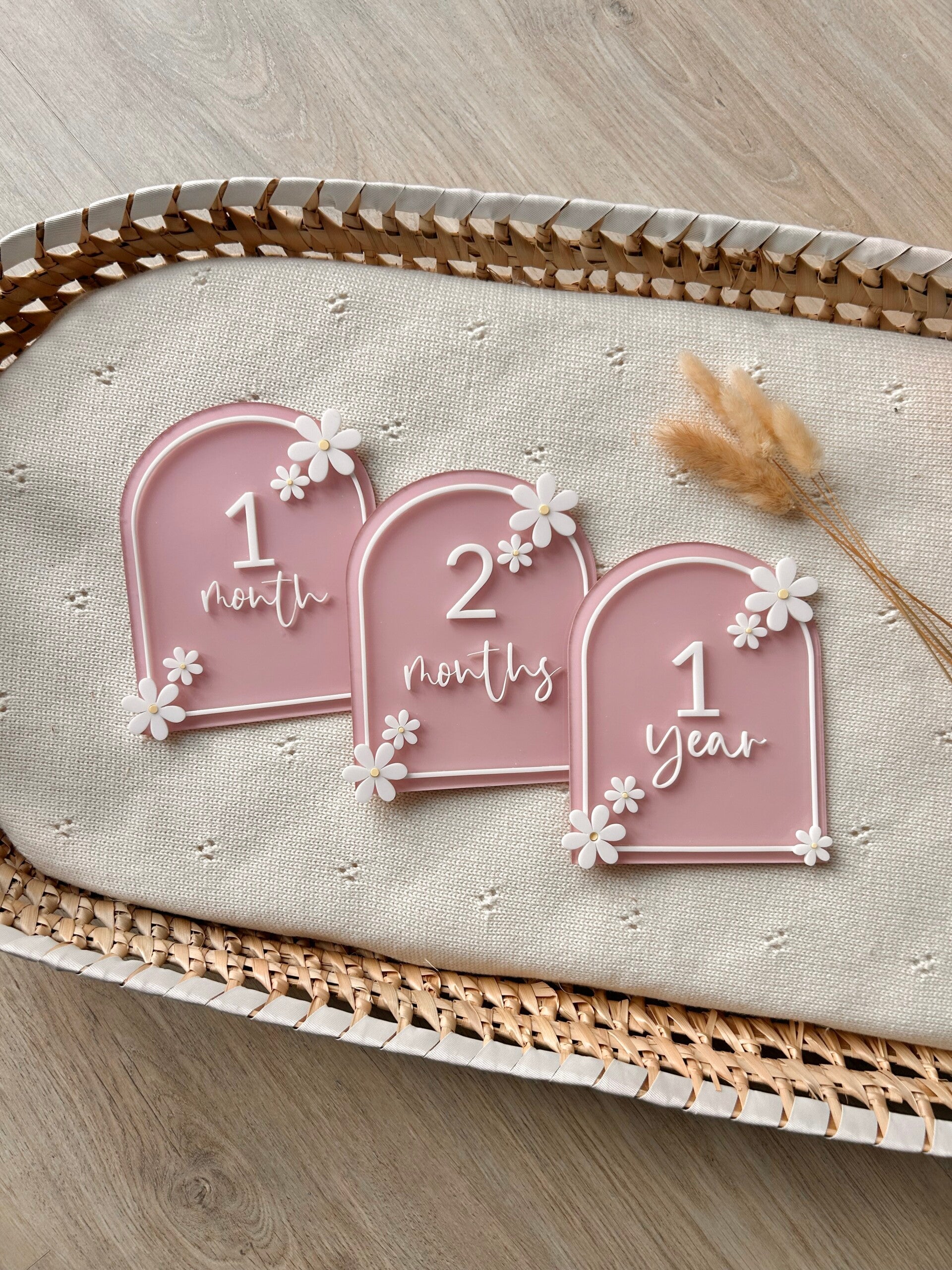 Flower arch milestone set