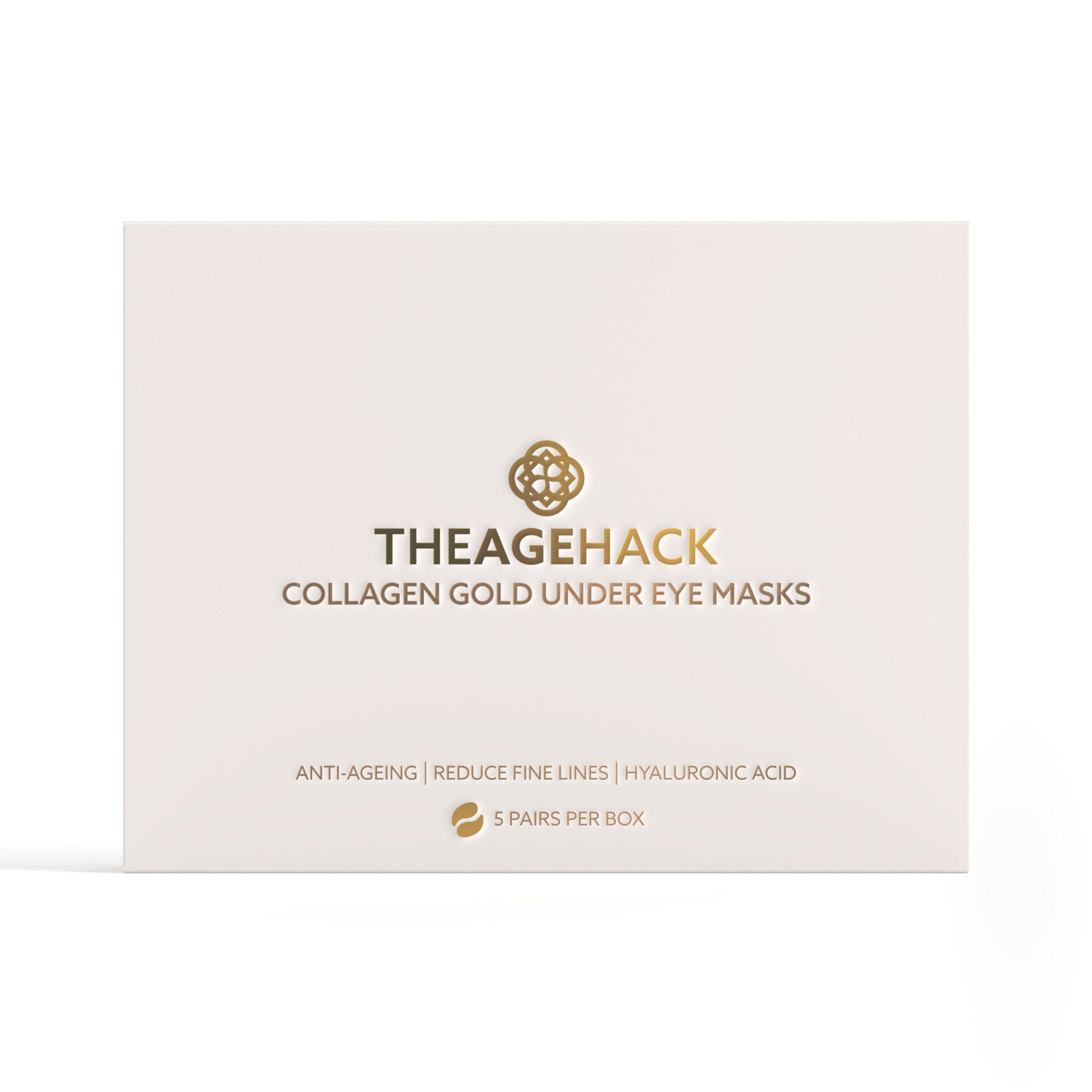 TheAgeHack Under Eye Mask – Collagen Gold – 5 Pairs Per Box