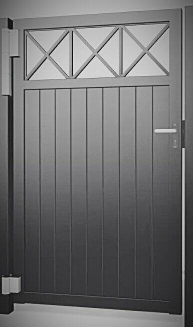 Alumi-crucis-H100-enkele-poort