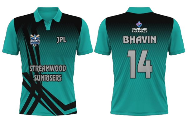 Turquiose Cricket Jersey