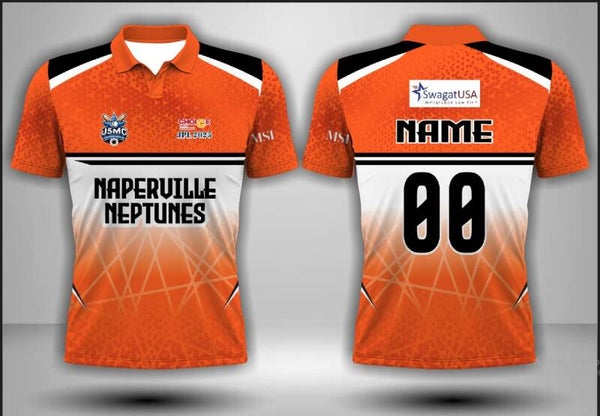 Orange Cricket Jersey