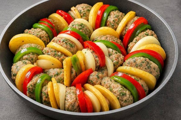 Lebanese Kafta bil Sanieh (Baked Kafta)