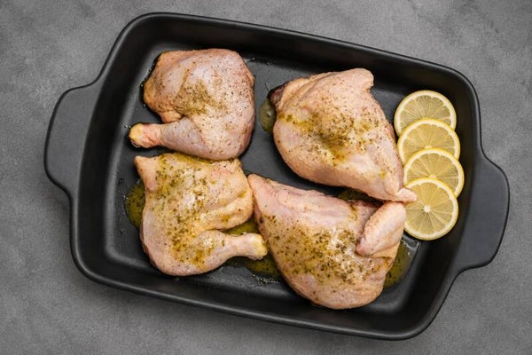 Lebanese Lemon Garlic Roasted Chicken
