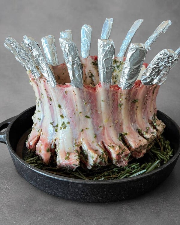 Lebanese Roasted Crown Rack of Lamb Whole