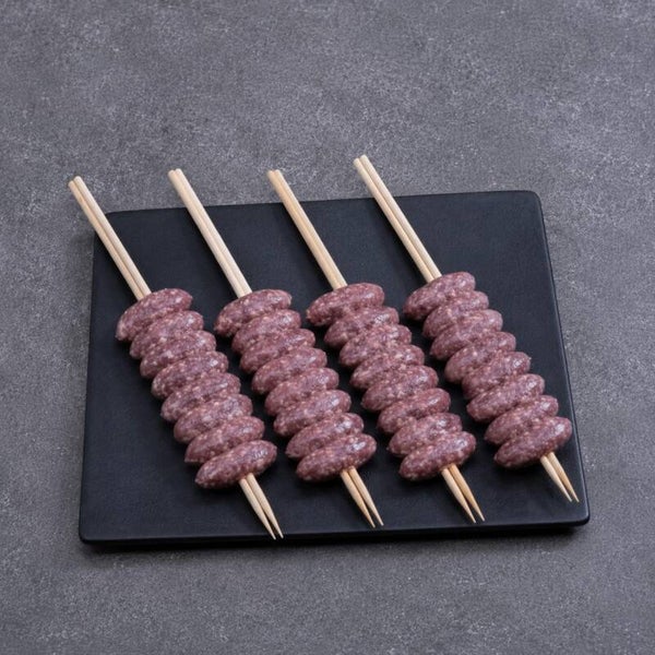 Beef Makanek on Skewers