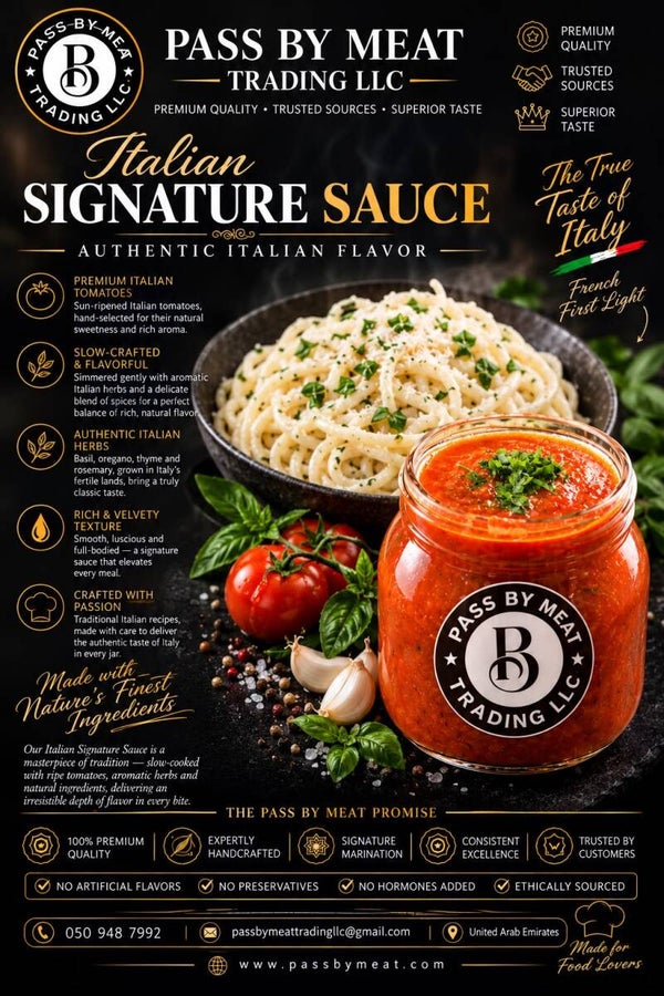 Authentic Italian Spaghetti Sauce Crafted with Premium Australian Beef