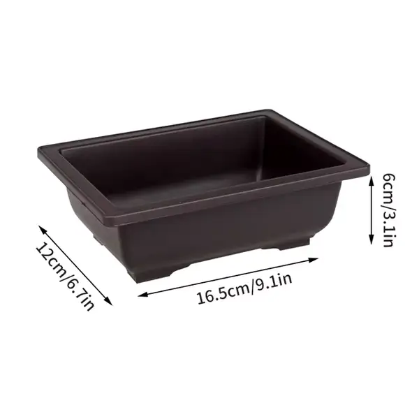 Plast Bonsai Potte - 16,5cm x 12cm x 6cm