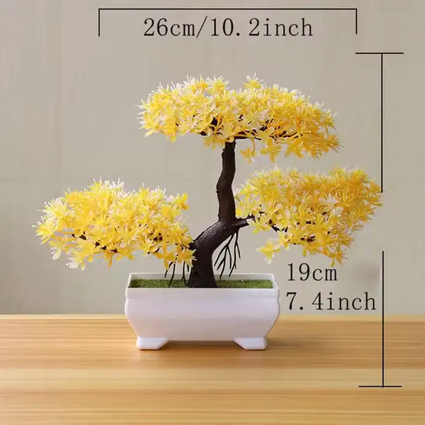Kunstig Bonsai Tre - Gul
